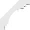 Ekena Millwork 3-in. W x 18-in. D x 18-in. H Pescadero Architectural Grade PVC Knee Brace BRCP03X18X18PEC - alternate 4